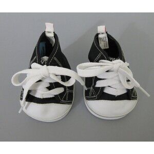Build A Bear High Top Black & White Sneakers Shoes Teddy Converse Style BABW